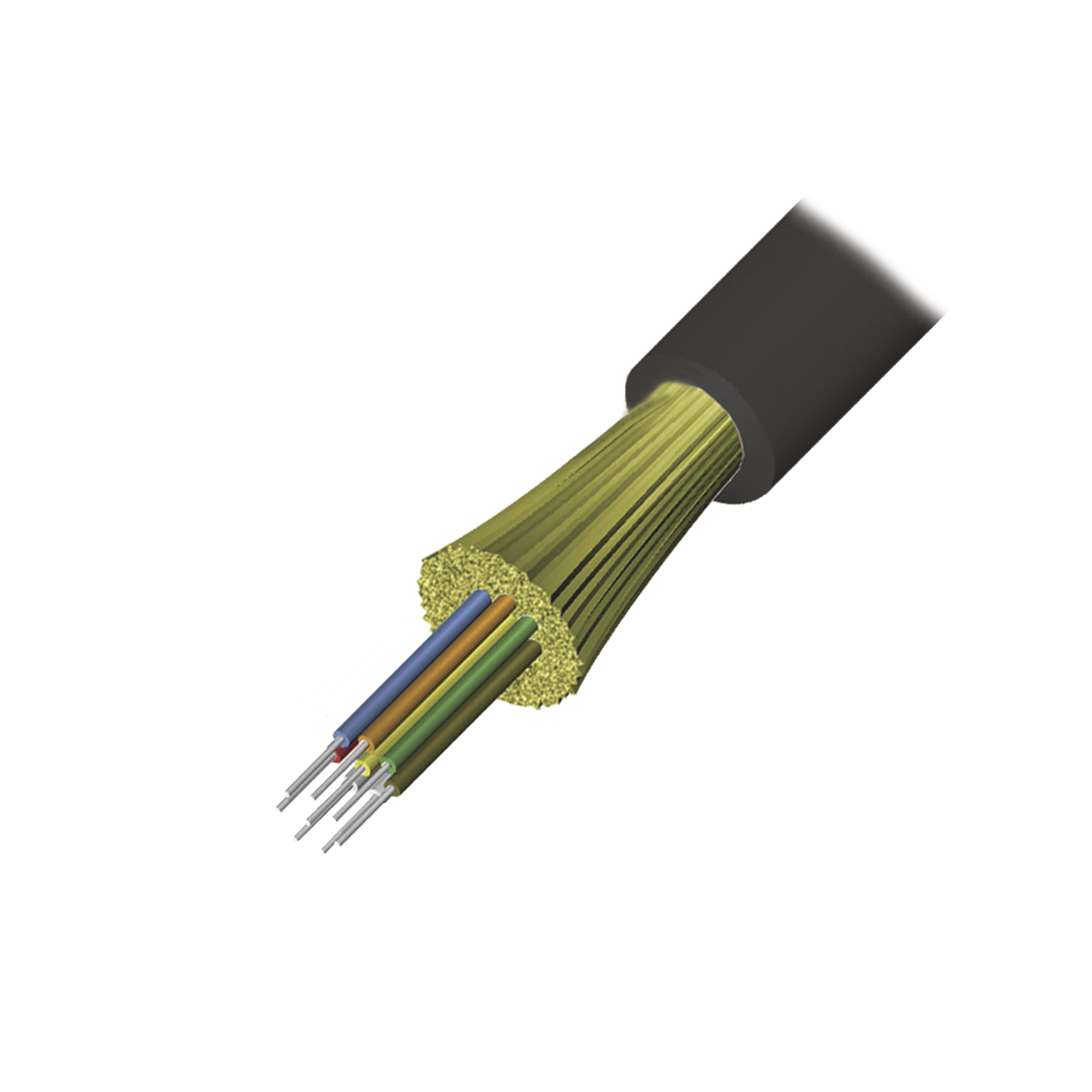 Cable de Fibra Óptica de 12 hilos, Interior/Exterior, Tight Buffer, No Conductiva (Dielectrica), Riser, Multimodo OM3 50/125 optimizada, 1 Metro Cable de Fibra Óptica de 12 hilos, Interior/Exterior, Tight Buffer, No Conductiva (Dielectrica), Riser, Multimodo OM3 50/125 optimizada, 1 Metro